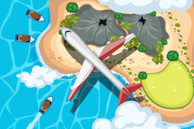 Havadan izleme sahneleri seti