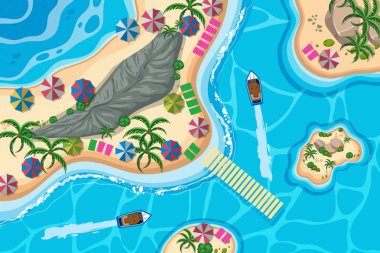 Havadan izleme sahneleri seti