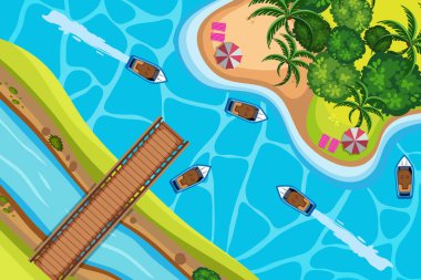 Havadan izleme sahneleri seti