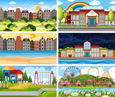 Bina da dahil olmak üzere açık sahne bir dizi