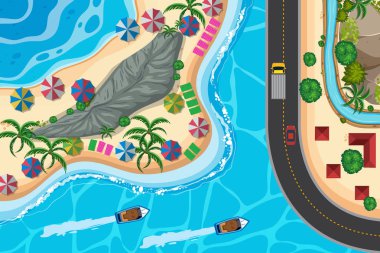 Havadan izleme sahneleri seti