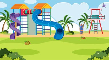 Oyun alanı olan bir açık hava sahnesi