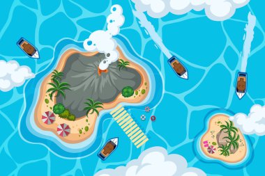 Havadan izleme sahneleri seti