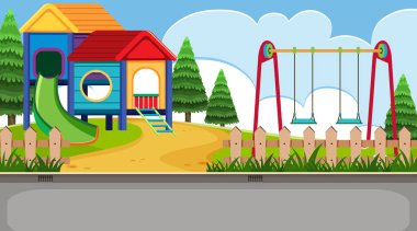 Oyun alanı olan bir açık hava sahnesi