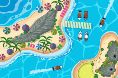 Havadan izleme sahneleri seti