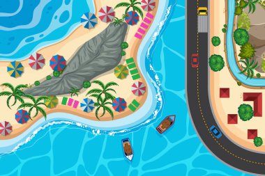 Havadan izleme sahneleri seti