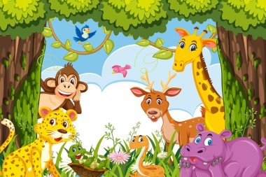 Ormanda sevimli hayvanlar