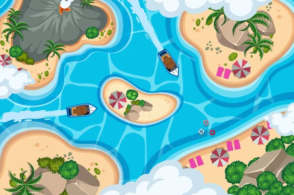 Havadan izleme sahneleri seti