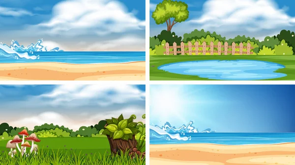 Bulut da dahil olmak üzere bir dizi açık hava sahnesi