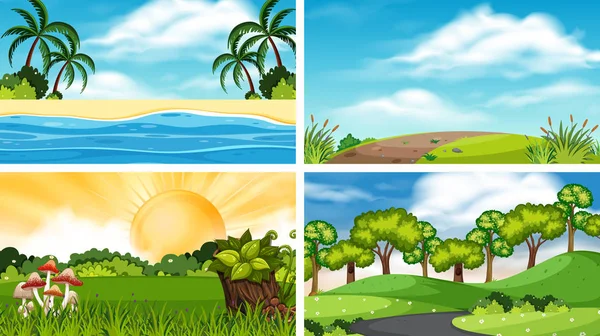 Ağaç da dahil olmak üzere açık sahne bir dizi