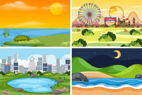 Su da dahil olmak üzere açık sahne bir dizi