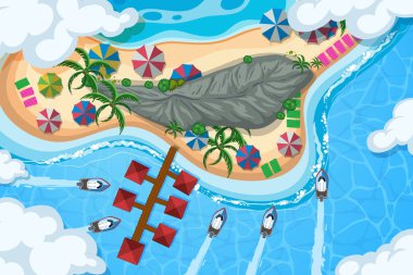 Havadan izleme sahneleri seti