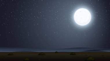 Karanlık gökyüzü resimli arkaplan sahnesi