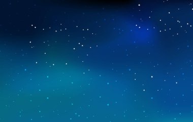 Gökyüzü arkaplanındaki yıldızdan gelen ışık çizimi