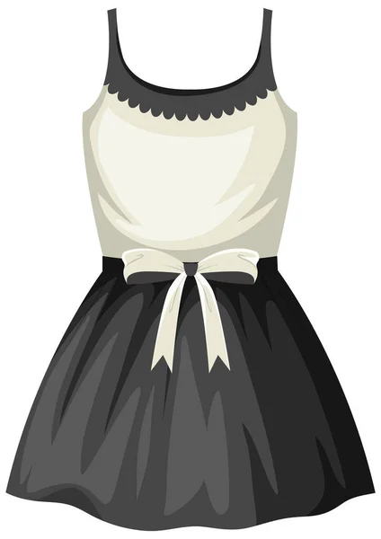 Lindo Vestido Sobre Fondo Blanco Ilustración — Vector de stock