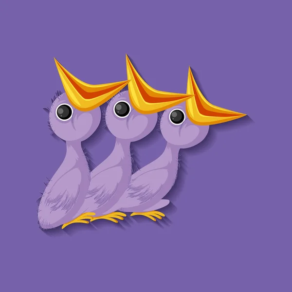 Poupée Violette Illustration Personnage Dessin Animé — Image vectorielle