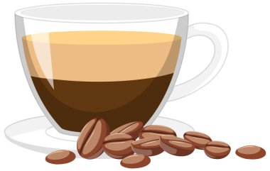 Beyaz arkaplan resimlerinde izole edilmiş kahve logosu.