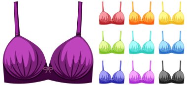 İzole edilmiş sevimli kadın iç çamaşırı çizimi