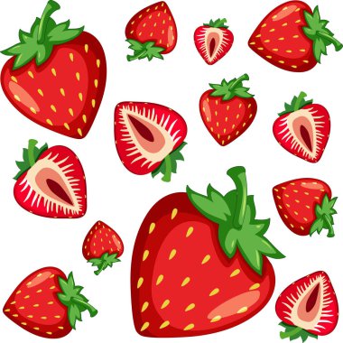 Beyaz arkaplan illüstrasyonunda çileksiz desen