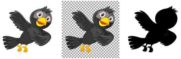 Sada Ptačích Znaků Ilustrace — Stockový vektor