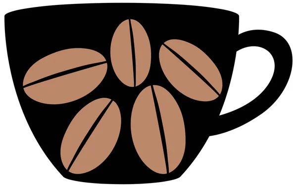 Logo Aislado Taza Café Sobre Fondo Blanco Ilustración — Vector de stock