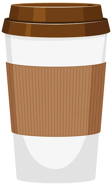 Logo Aislado Taza Café Sobre Fondo Blanco Ilustración — Vector de stock