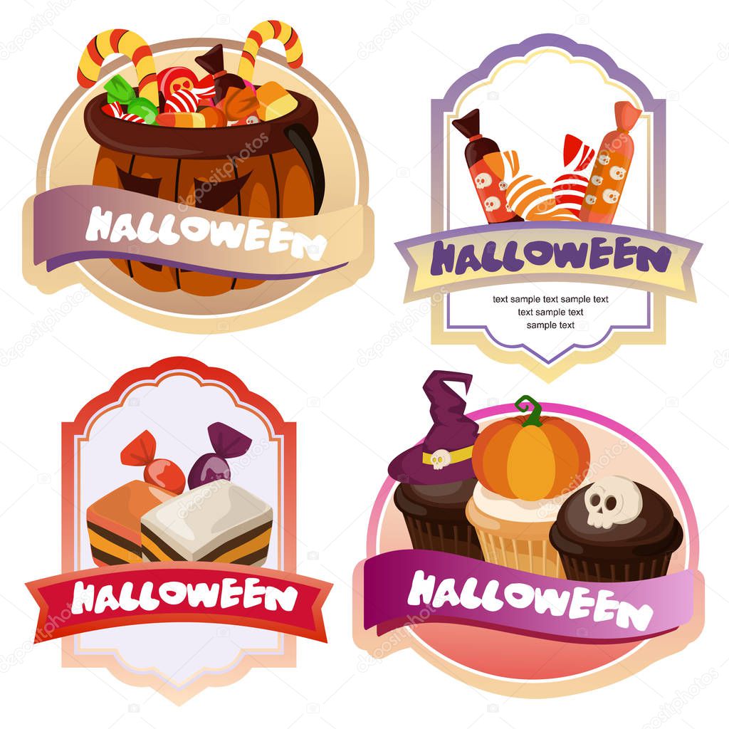 halloween candy treats cute label