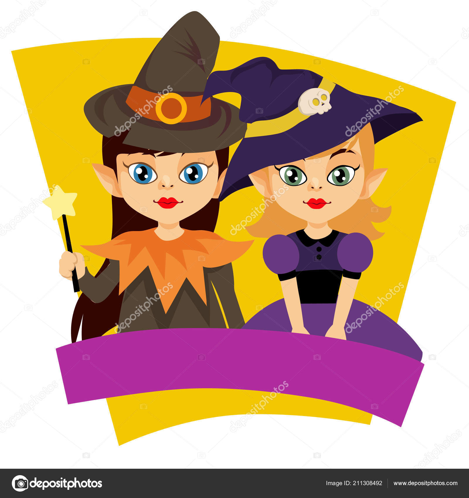 Bruxa Bruxa Bruxa Desenhos Animados Vetor de stock de ©oncombuntung  211308492, image size:1600x1700