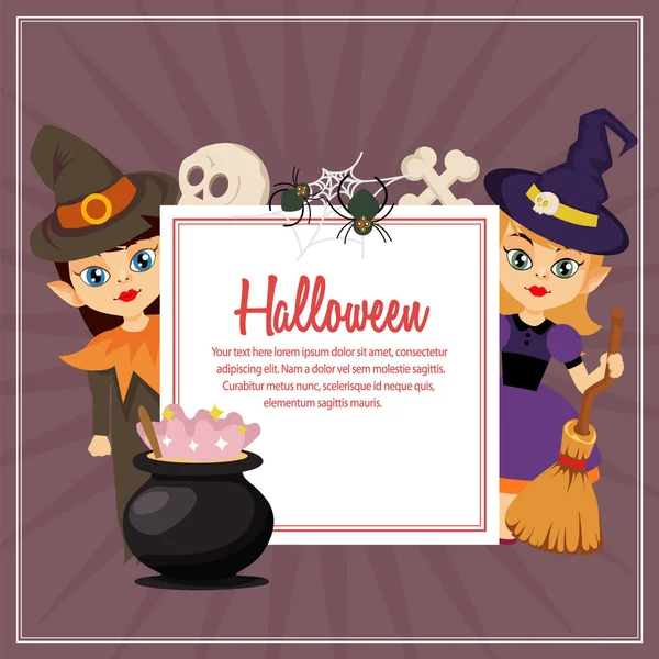Halloween Kreator Kreskówka — Wektor stockowy