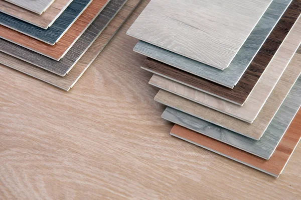 Vzorek Barvy Dřevěného Materiálu Textura Povrchu Dřeva Vícebarevné Vinylové Dlaždice Stock Fotografie