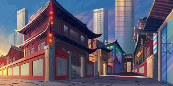 Китай Лоян Вулиці Реалістичні Країни Області Малювання Сухінова Відео Гра — стокове фото