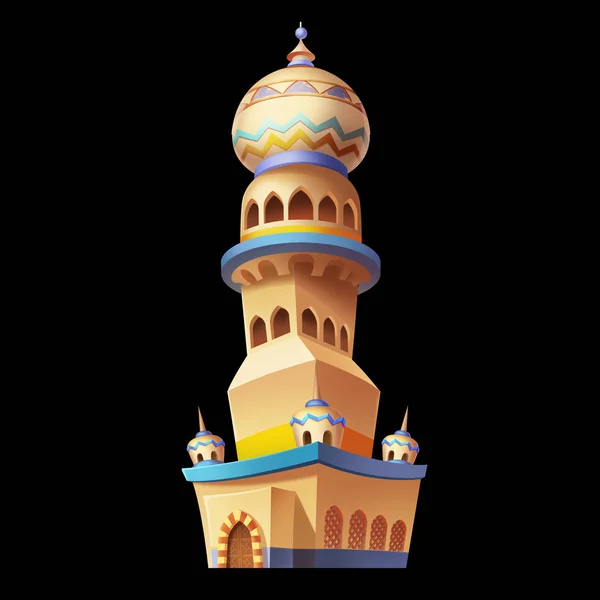 Desert Emirates Palaces Arabian Architecture Game Assets Card Object Buildings — Stock Photo, Image