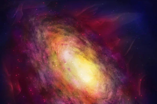 Unreal Magic Space Illustration Background — Stock Photo, Image