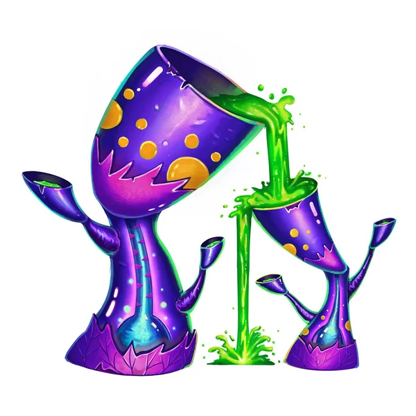 Närbild Bild Dark Orchid Glass Illustration — Stockfoto