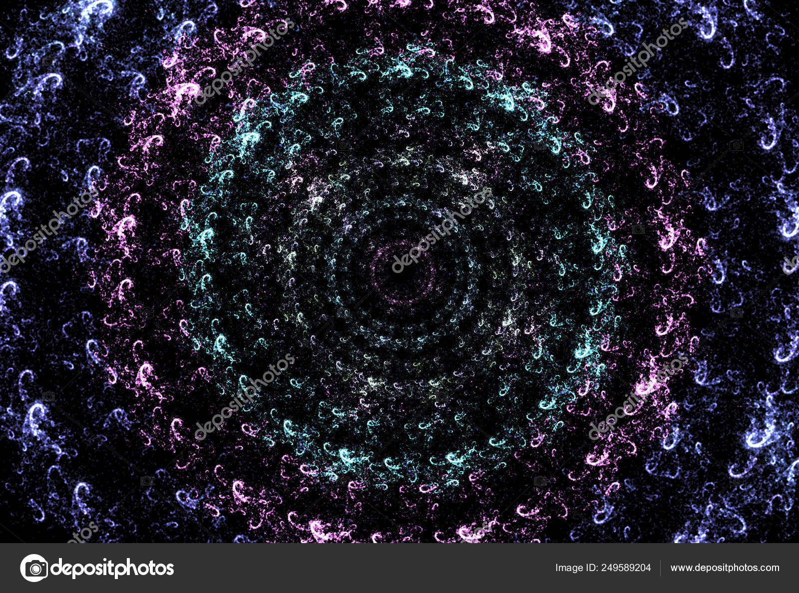 Digital Art Fractal Graphics Time Tunnel Space Rings Galaxy Portal Stock Photo C Nextmars
