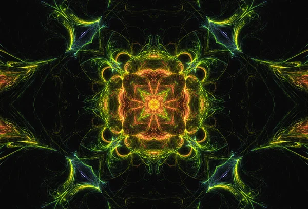 Digital Art Fractal Graphics Spiritual Cube Fondo Pantalla Fantástico Ilustración — Foto de Stock