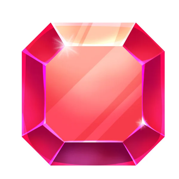 Närbild Bild Red Gem Illustration — Stockfoto