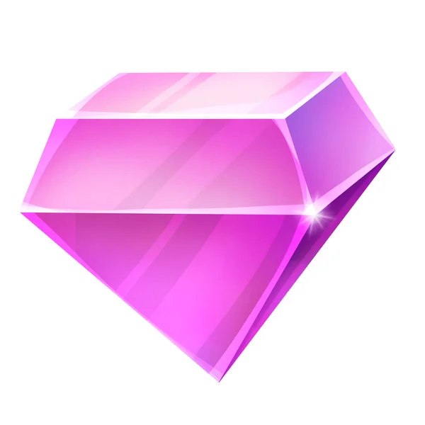 Close View Pink Gem Illustration — Stock Photo, Image