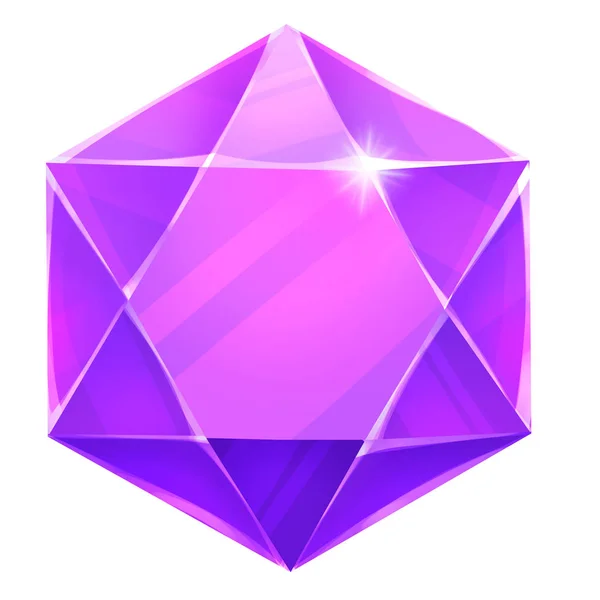 Крупним Планом Ілюстрація Фіолетового Дорогоцінного Каміння — стокове фото