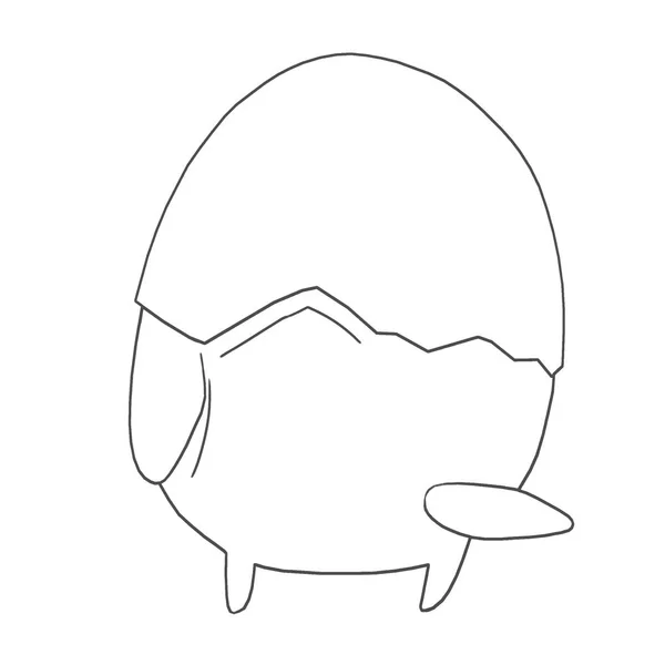 Иллюстрация Яйца Крупным Планом — стоковое фото