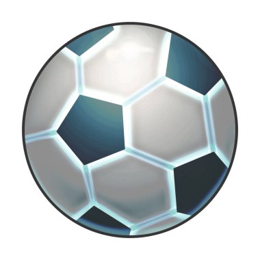 Futbol topu illüstrasyon yakın görünümü