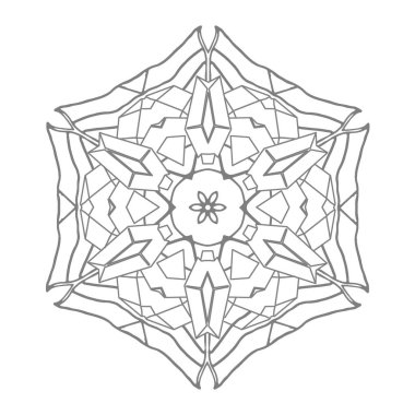 çizgi çiçek şekil illüstrasyon yakın görünümü