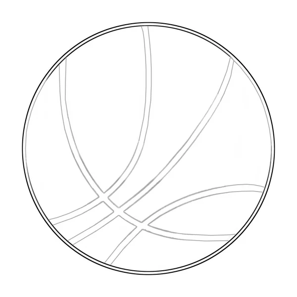 Close Weergave Van Basketbal Bal Illustratie — Stockfoto