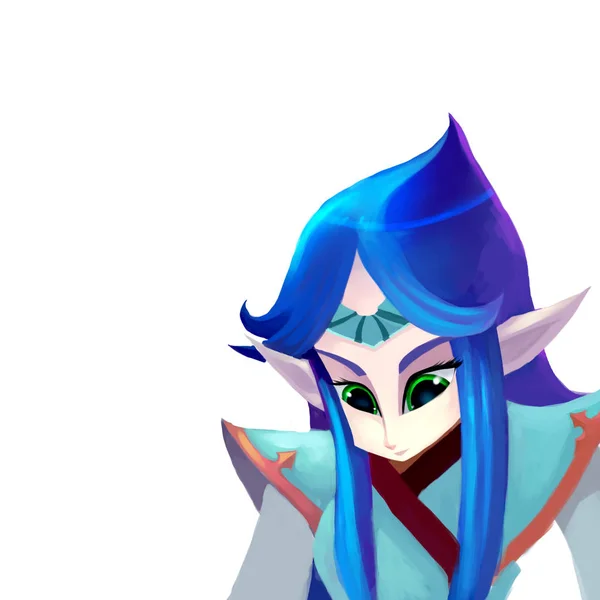 Close View Elf Mother Illustration — Stok Foto