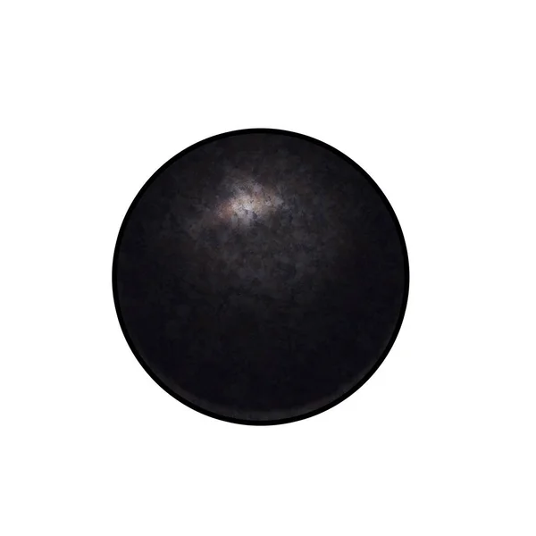 Close View Black Sphere Illustration — Stock Photo, Image