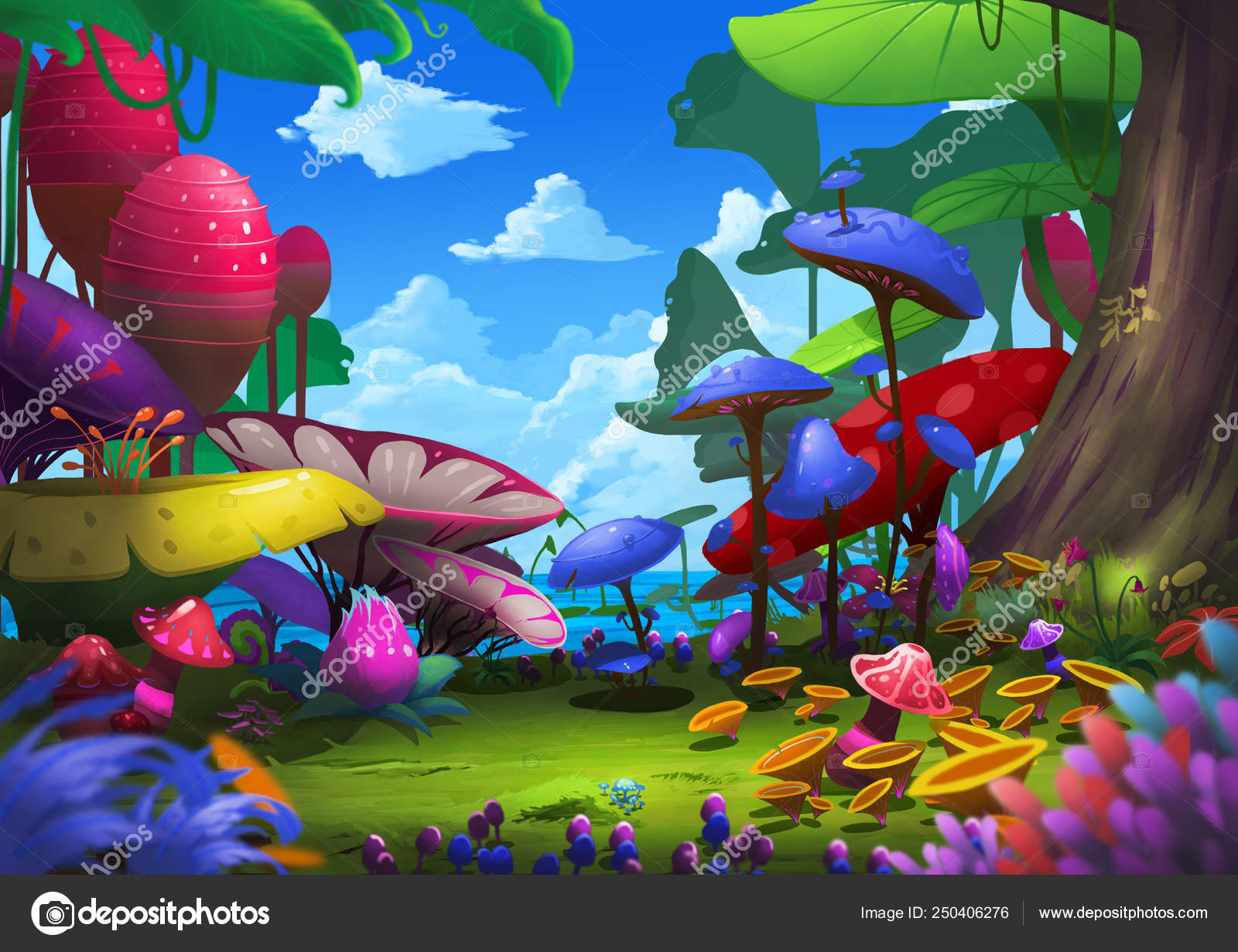 Unreal Magic Forest Illustration Background Stock Photo Image By C Nextmars Unreal Magic Forest Illustration Background Stock Photo Image By C Nextmars