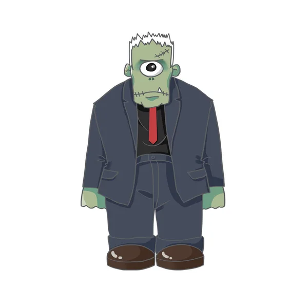 One Eyed Monster Killer isolated on White Background. Realistic Fantastic Cartoon Style Character, Monster Design. Illustration