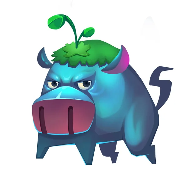 Close View Cute Monster Illustration — Stock Photo, Image