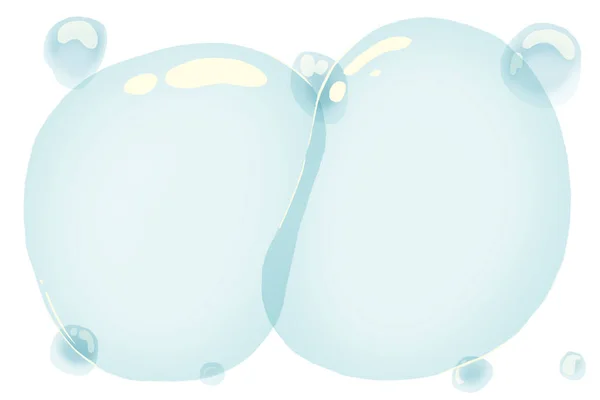 Закрыть Представление Иллюстрации Мыльных Пузырей — стоковое фото