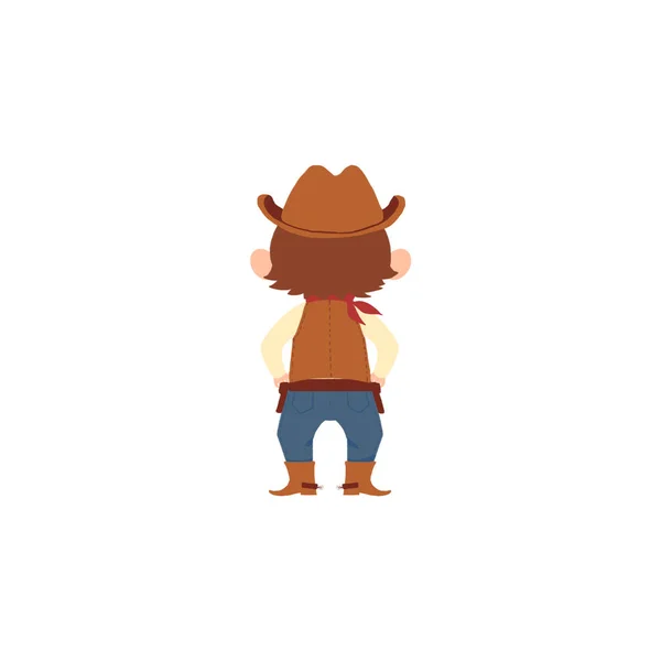 Close Vista Cowboy Chapéu Ilustração — Fotografia de Stock